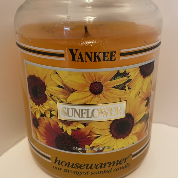 Yankee 22 oz Candle Sunflower Black Band Very Rare - Picture 2 of 7